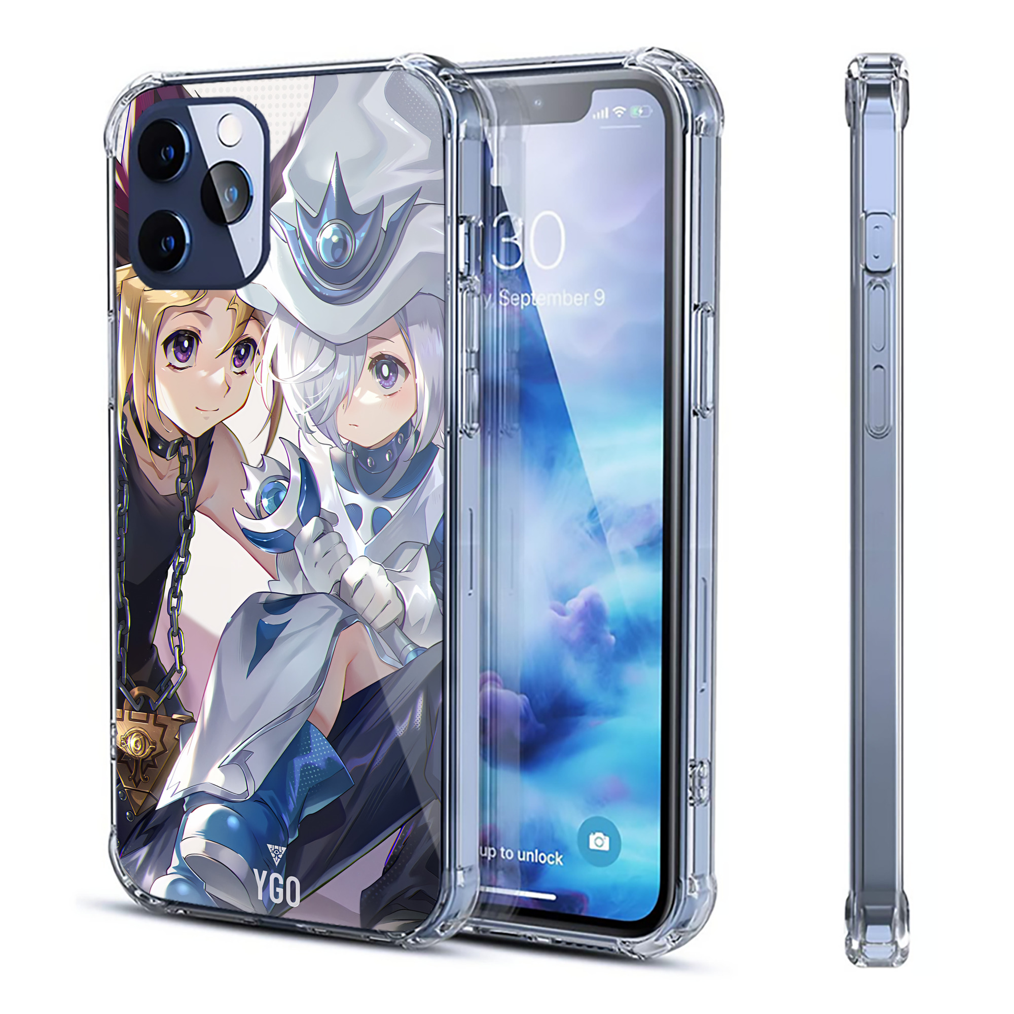 （画像用） 遊☆戯☆王 Yu-Gi-Oh! 【iPhone 12シリーズ対応】透明スマホケース（クリアソフトケース）
